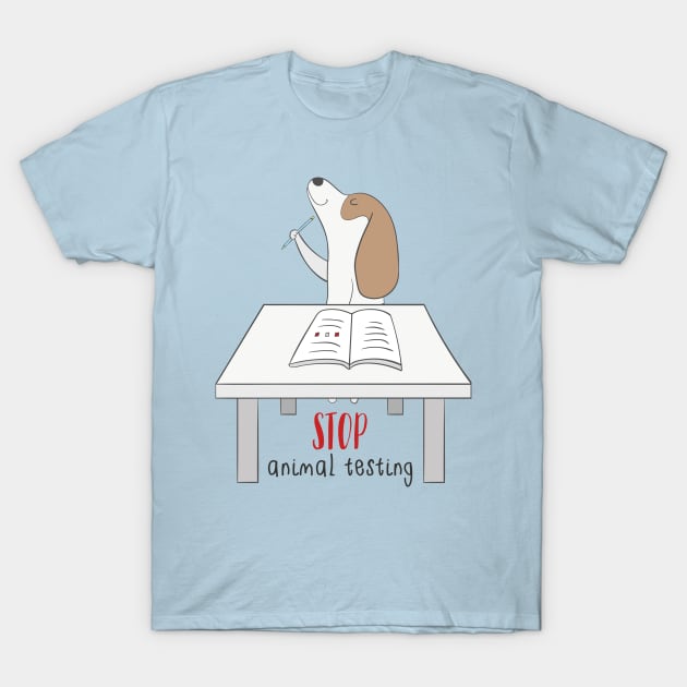 Stop Animal Testing! T-Shirt by Dreamy Panda Designs